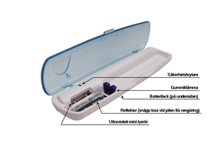 Clean Brush, etui med UV-C ljus